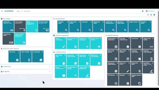 Inventory Forecasting & Groupings: SYSPRO video