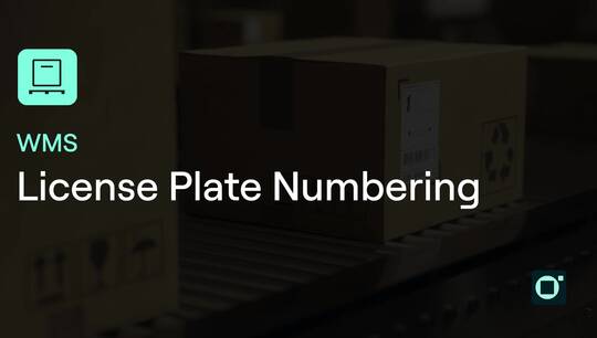 License Plate Numbering: SYSPRO video