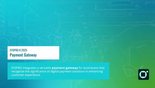 Payment Gateway: SYSPRO video
