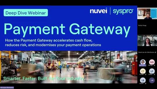 Payment Gateway Powered by Nuvei: SYSPRO video