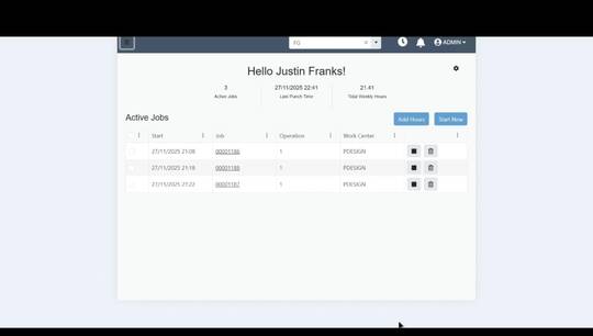 Project Labour Posting: SYSPRO video